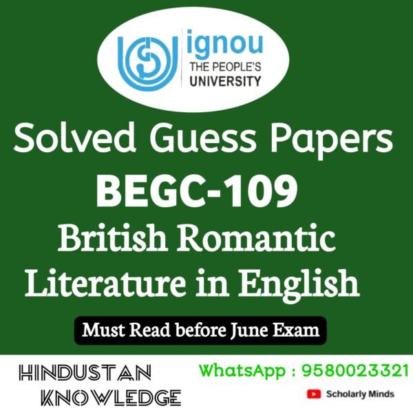 BEGC 109 Guess Paper June Exam in English