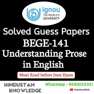 BEGE 141 Guess Paper June Exam in English
