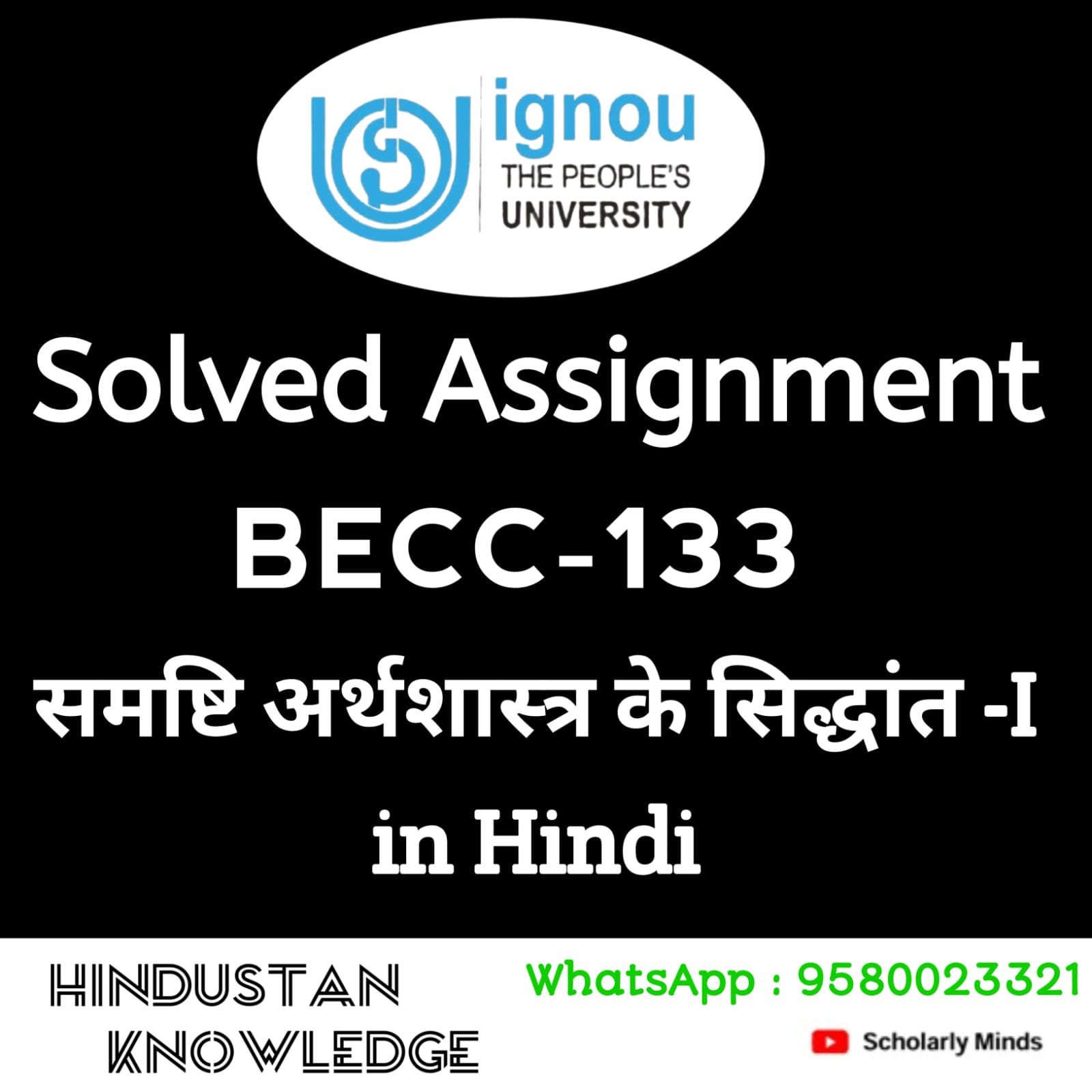 BECC 133 HINDI