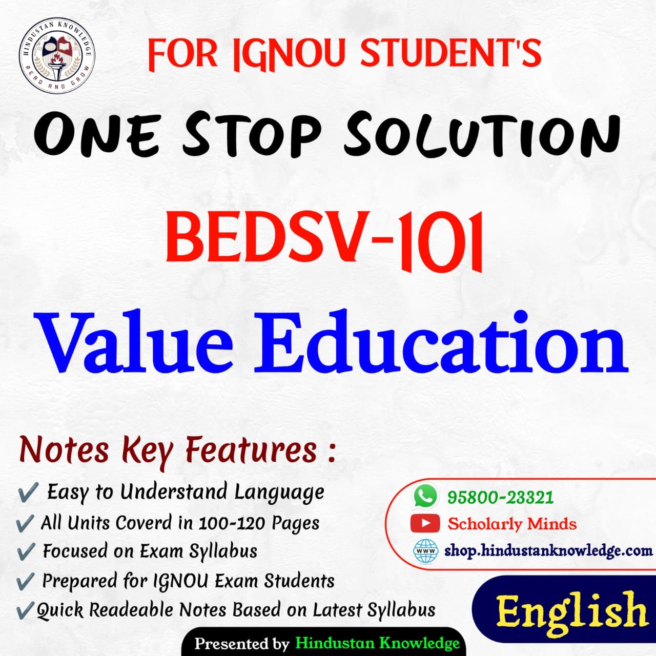 BEDSV 101 HELP BOOK (E)