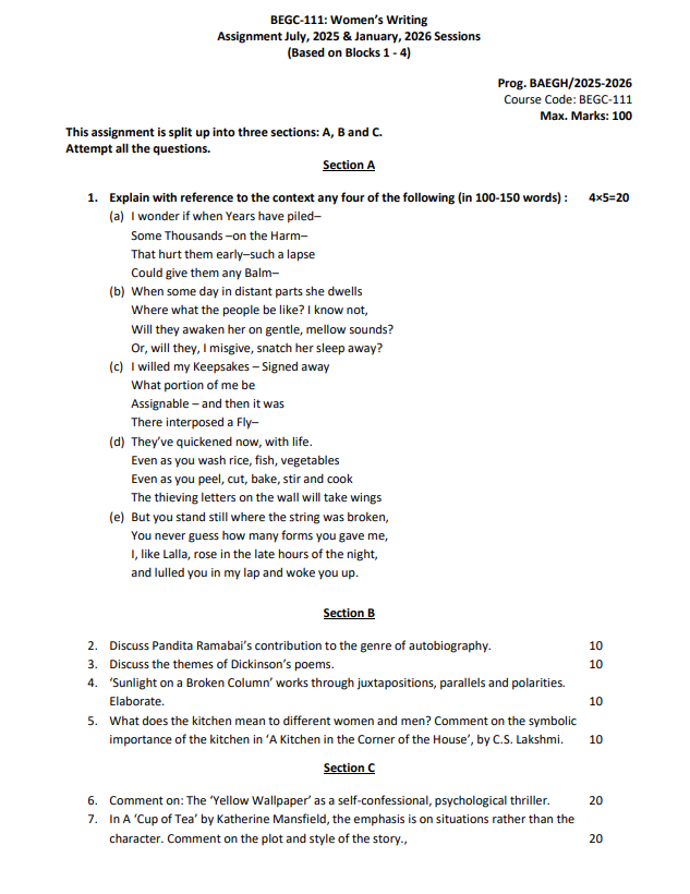 BEGC 111 SA ENG 25-26