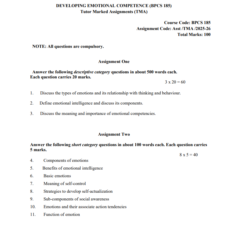 BPCS 185 SA ENG 25-26