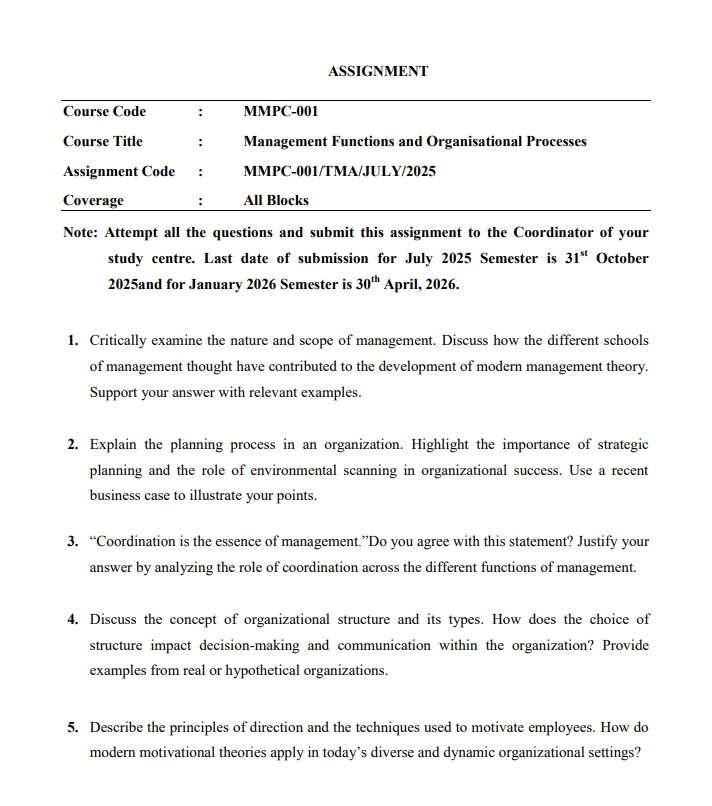 MMPC 101 SA ENG 25-26