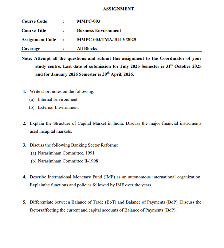 MMPC 103 SA ENG 25-26