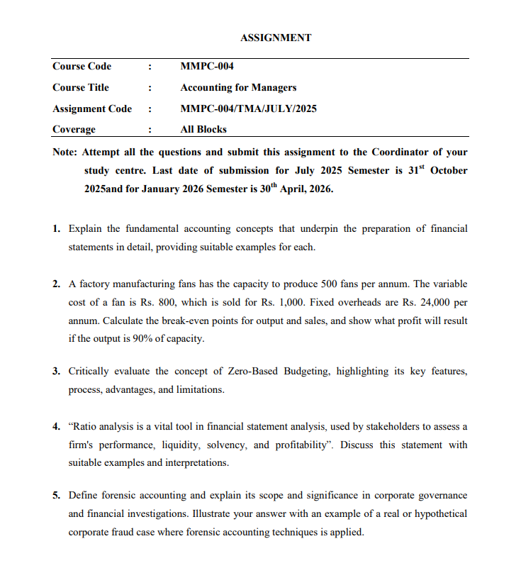 MMPC 104 SA ENG 25-26