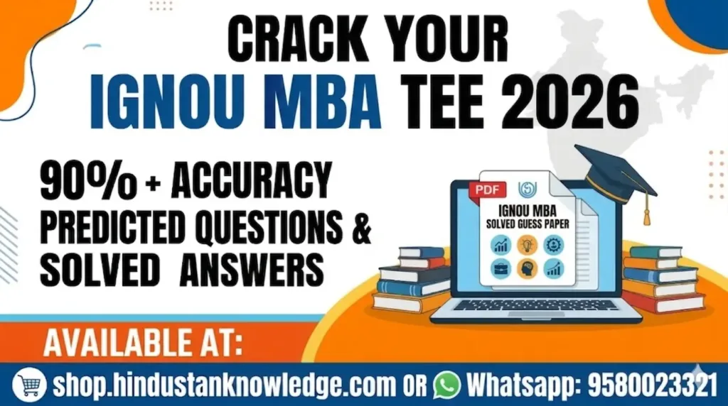 Ignou mba solved guess paper