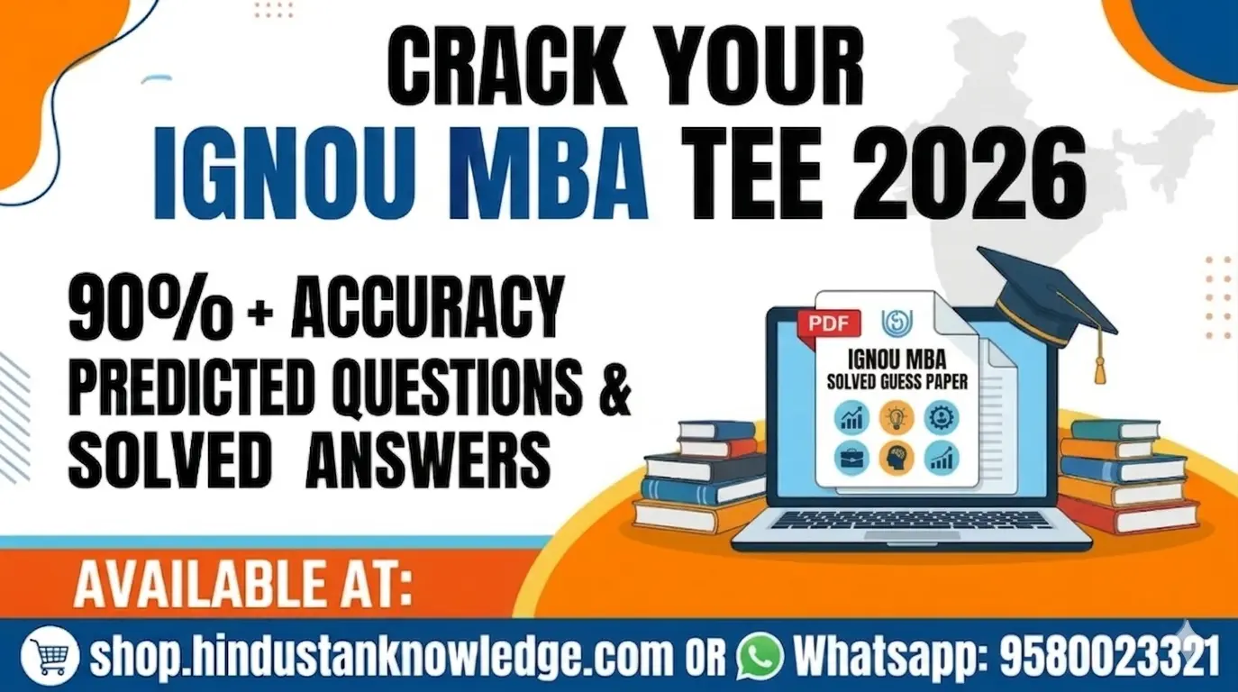 Ignou mba solved guess paper