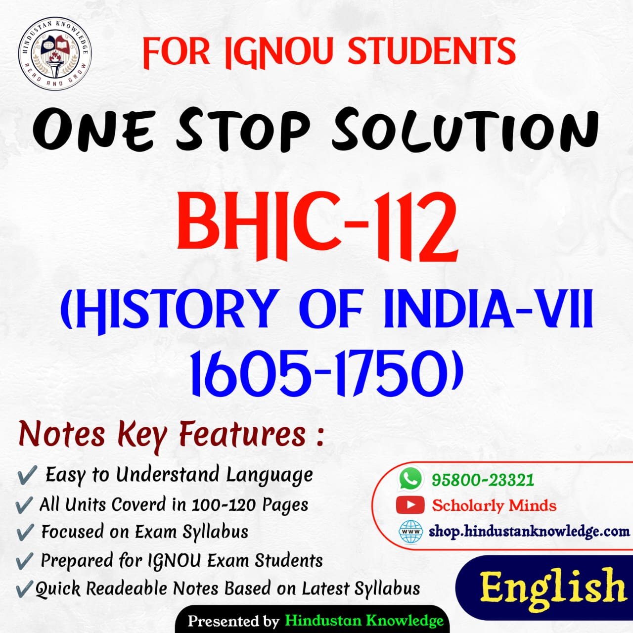 BHIC 112 ENG HELP BOOK