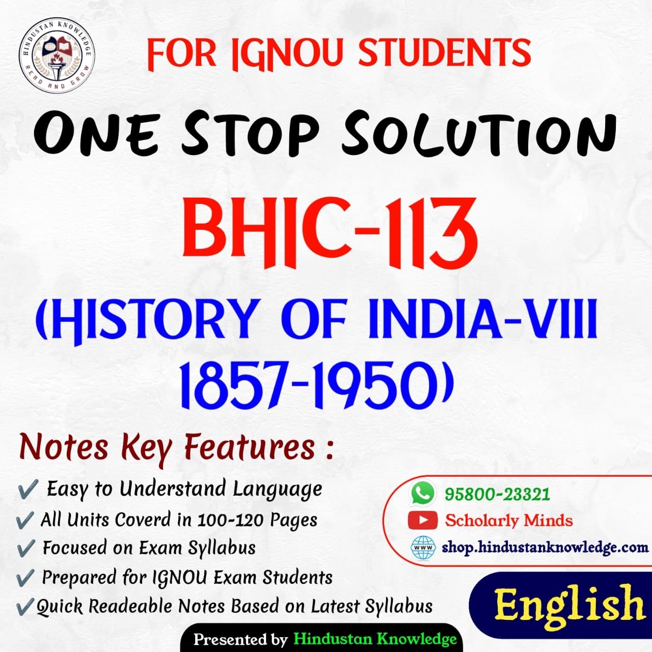 BHIC 113 ENG HELP BOOK