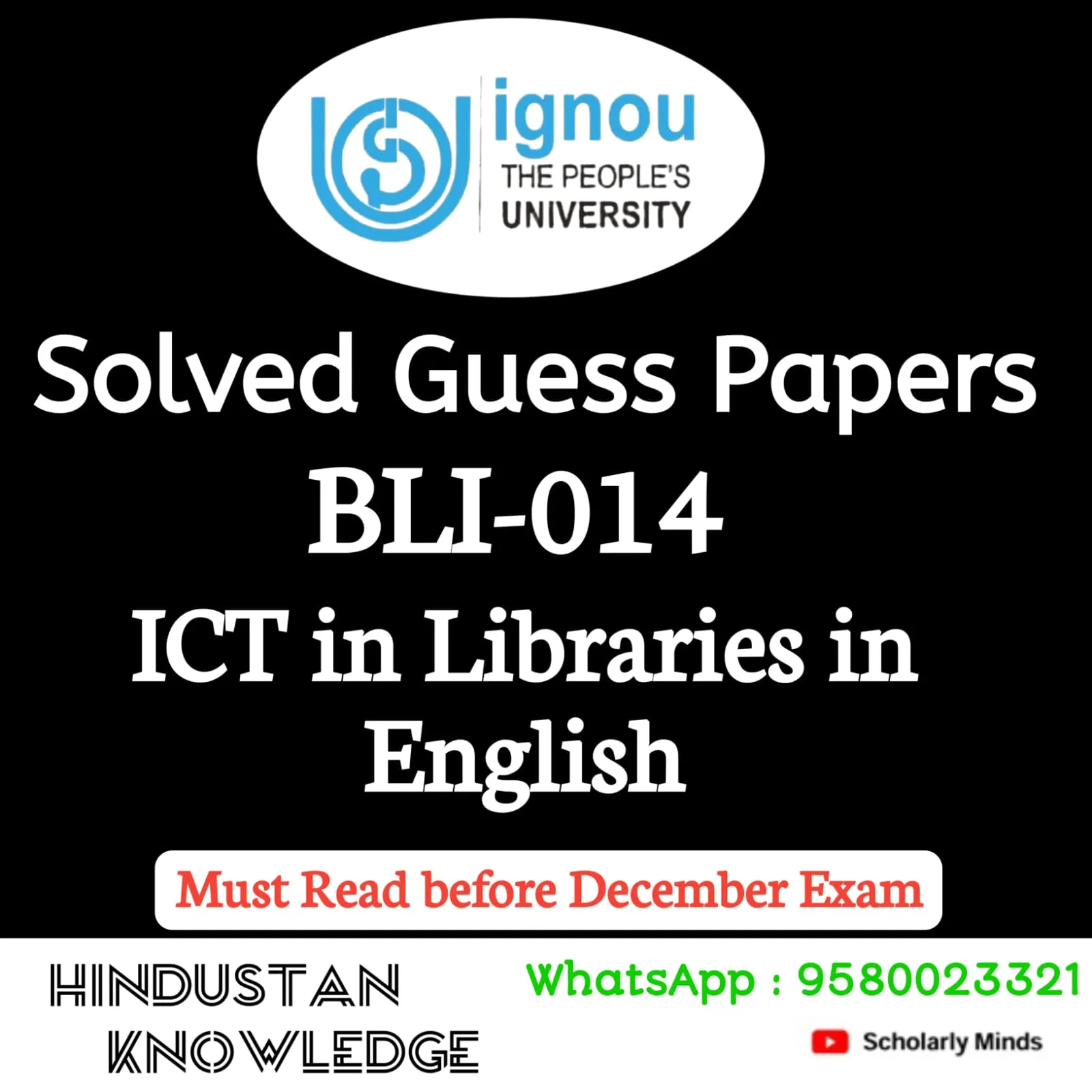 BLI 014 HINDI GUESS PAPER