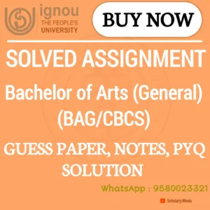 Bachelor of Arts (General) / BAG (CBCS)