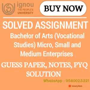 Bachelor of Arts (Vocational Studies) Micro, Small and Medium Enterprises (BAVMSME)