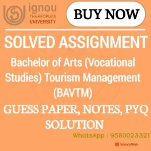 Bachelor of Arts (Vocational Studies) Tourism Management (BAVTM)