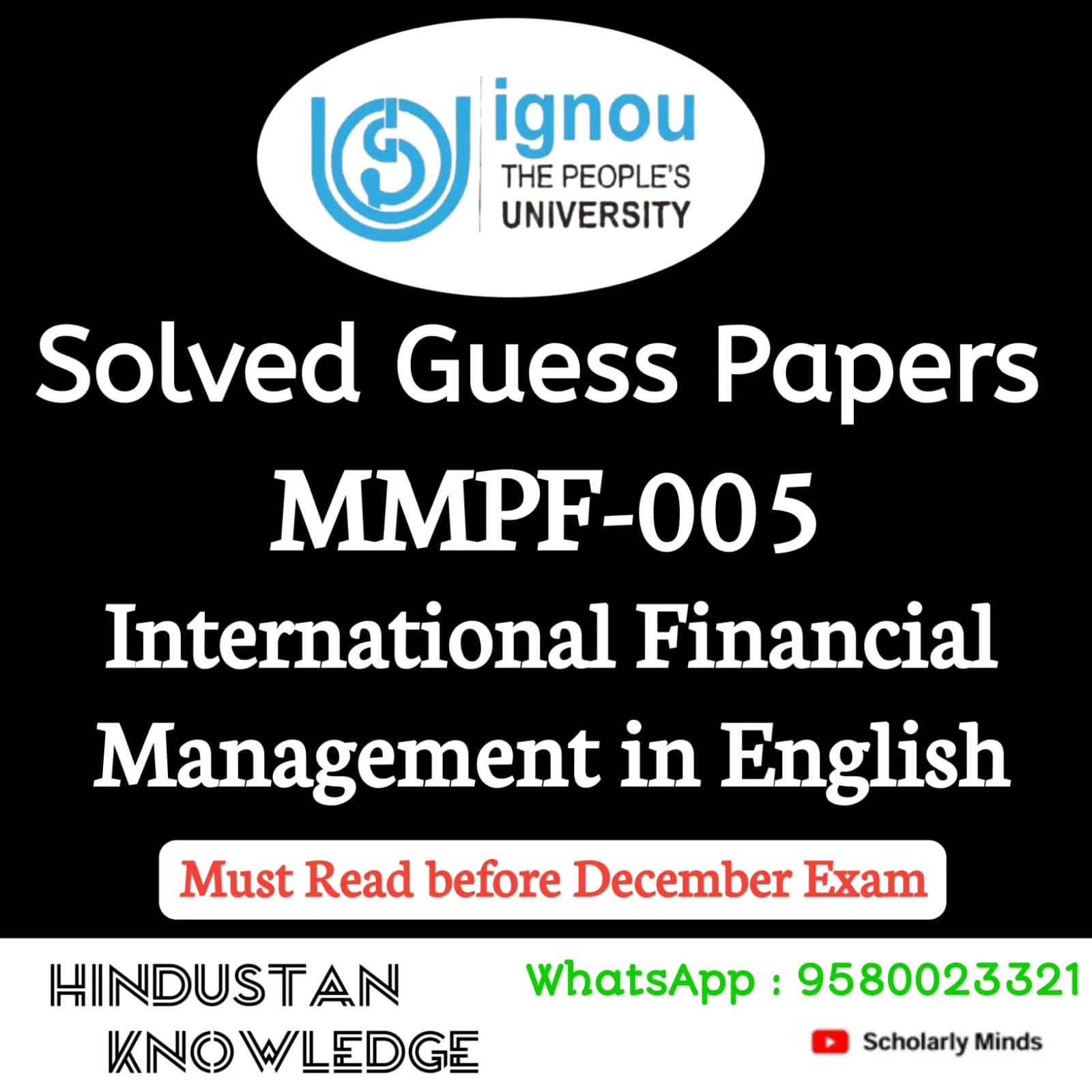 MMPF 005 ENGLISH GUESS PAPER