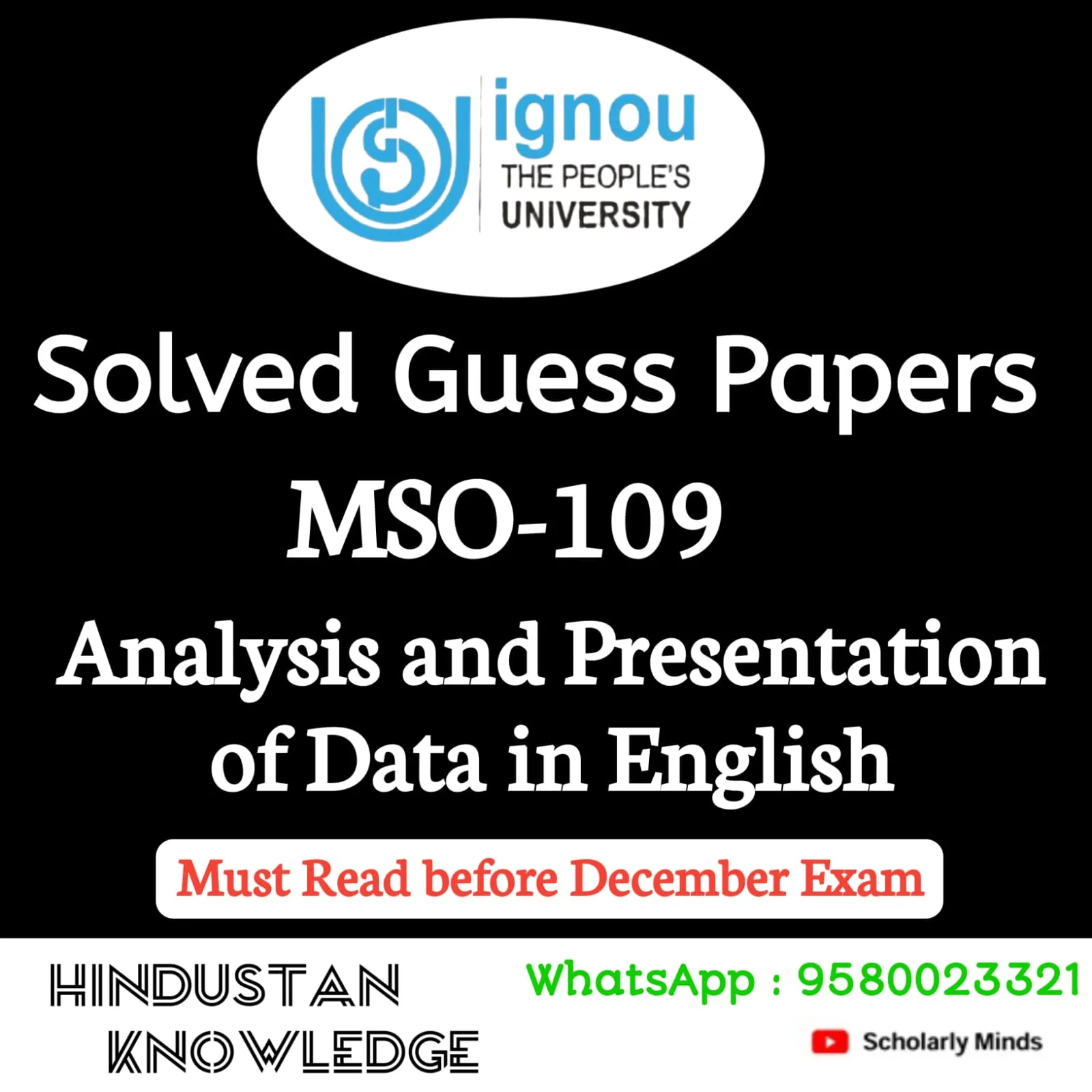MSO 109 ENGLISH GUESS PAPER